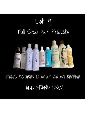 Deluxe Hair Care Set: Full Size Shampoo & Conditioner Lot of 9 - Brand New
